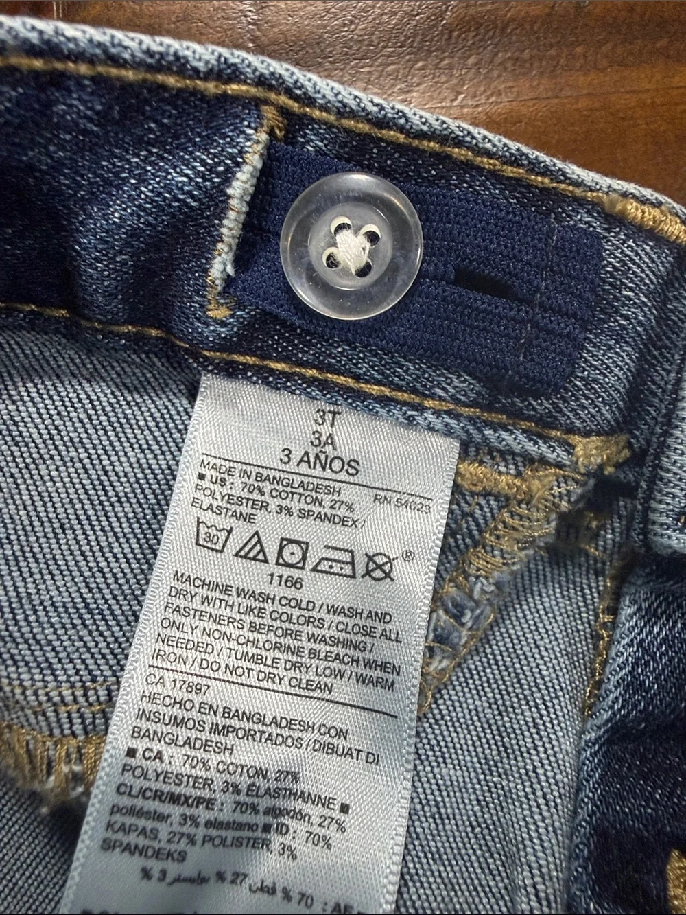Old Navy Kids Blue Acid-Wash Denim Jeans New